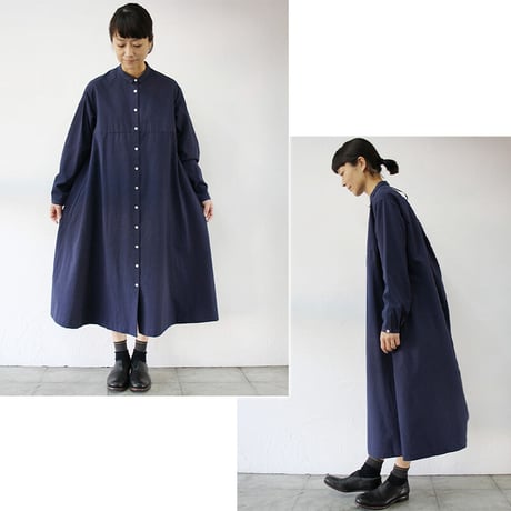 SUSURI ススリ　ヘムレンシャツワンピース  #jacaranda purple , predawn blue 【送料無料】