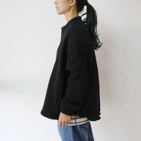maomade マオメイド　圧縮ウール バックギャザー ジャケット　#ネイビー、ブラック