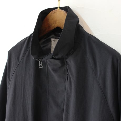 amne アンヌ　ナイロンオックスカバードコート　NYLON OX covered coat #オリーブ、ブラック