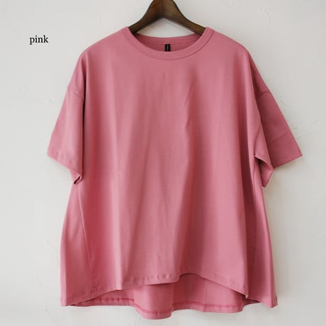 **再入荷** TRAVAIL MANUEL トラバイユマニュアル　ミディ天竺バックフレアTシャツ
