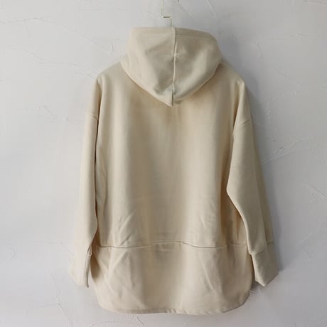 maomade マオメイド　スタンダード裏毛起毛ワイドパーカー　#ナチュラル、アッシュベージュ、マットブラック