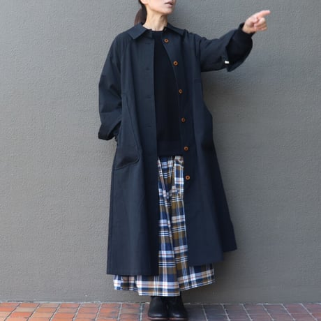 MAGALI マガリ　コットンリネンウェザートレンチコート　#ベージュ、ブラック　【送料無料】