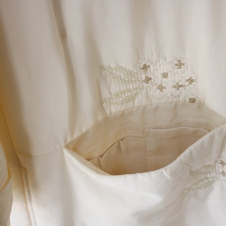 ASEEDONCLOUD アシードンクラウド　Sankayo embroidery quilt Laboratory coat #Ivory  【送料無料】