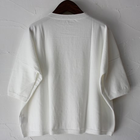 **新色追加・またまたまた再入荷** LinenYa リネンヤ as it is. コットンボートネック5分袖ニット　【送料無料】