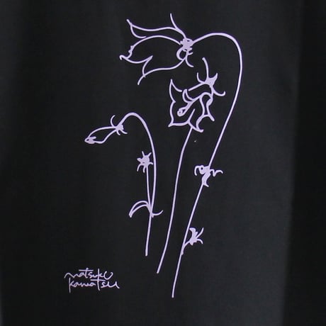 amne アンヌ　" Blåklocka " half sleeve tee　#ホワイト、ブラック、サックス