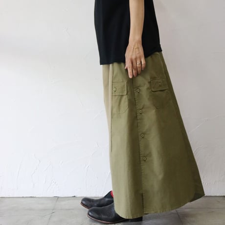 ARTE POVERA　アルテポーヴェラ　RE-EUチノパンツタックロングスカート