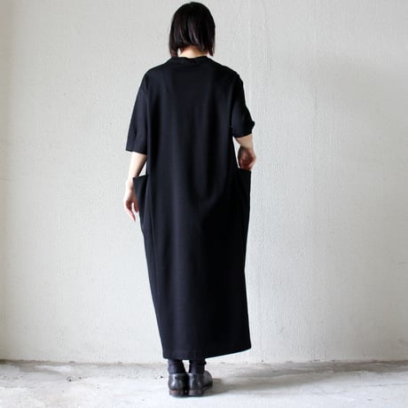 **再入荷・SuKiMs別注丈あり** atelier naruse アトリエナルセ　cotton punch box one-piece コットンポンチボックスワンピース　#ブラック