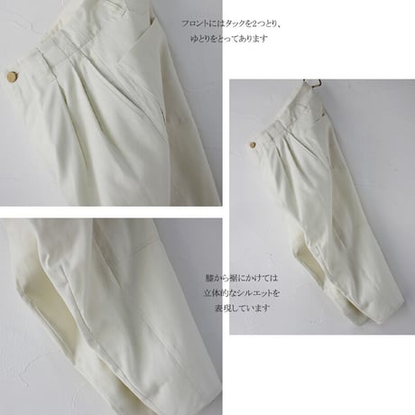 ASEEDONCLOUD アシードンクラウド　Sakurashi oxford Trousers #Off white　【送料無料】