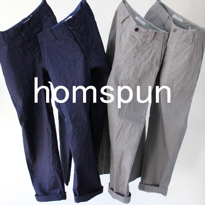 homspun ホームスパン 11ozデニムパンツ #グレー、ダーク homspun ホームスパン 11ozデニムパンツ #グレー、ダーク