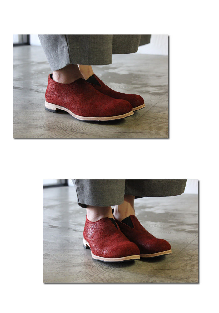 portaille_shoes　ポルタユ　レザー　シューズ赤レッド25.5 portaille_shoesポルタユレザーシューズ赤レッド25.5