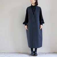 atelier naruse アトリエナルセ　コットンウールヘリンボンジャンパースカート  cotton&wool herring-bone jumper skirt　【送料無料】