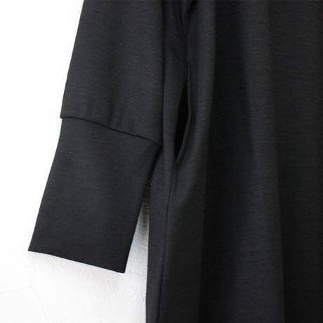 **再入荷** Linenya リネンヤ ハイネックワンピース　#ブラック　【送料無料】