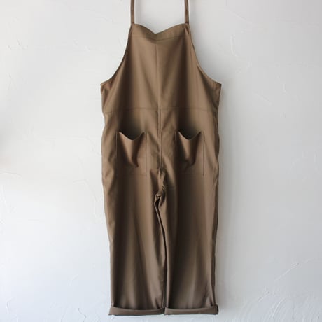 maomade マオメイド　T/Rサロペット　#カーキブラウン、ブラック