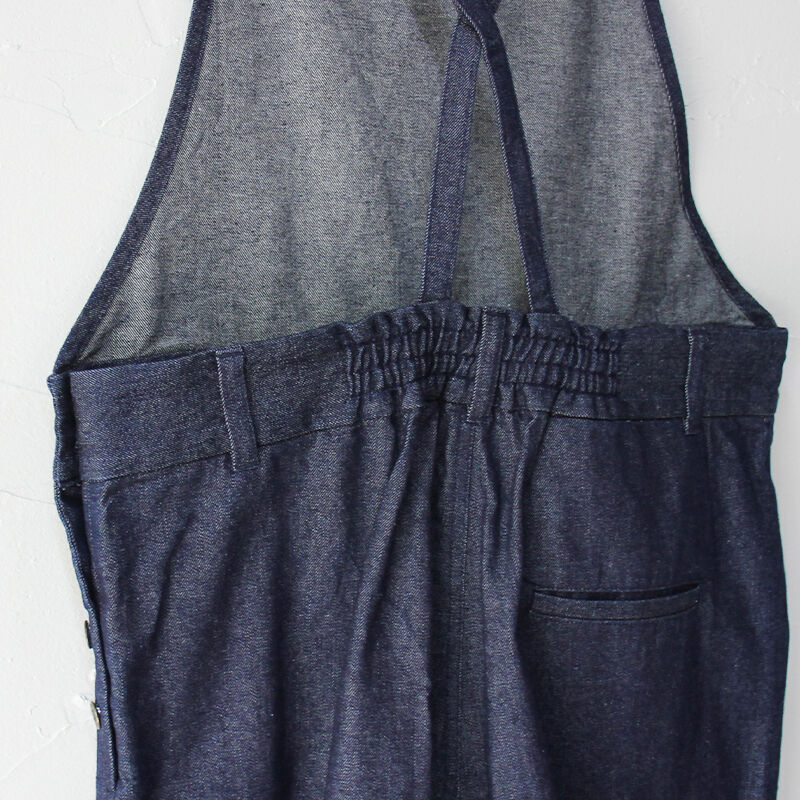 atelier naruse アトリエナルセ cotton denim salopette p