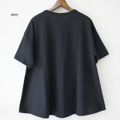 **再入荷** TRAVAIL MANUEL トラバイユマニュアル　ミディ天竺バックフレアTシャツ