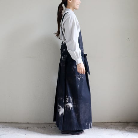 ASEEDONCLOUD アシードンクラウド　Fog forest denim Sankayo apron dress #black