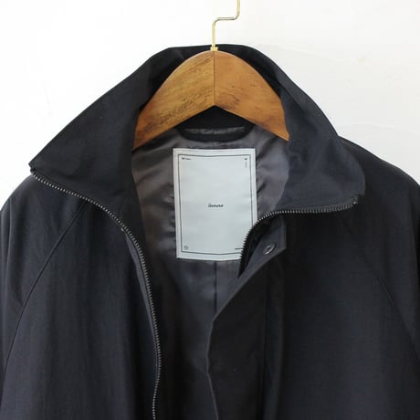 amne アンヌ　ナイロンオックスカバードコート　NYLON OX covered coat #オリーブ、ブラック