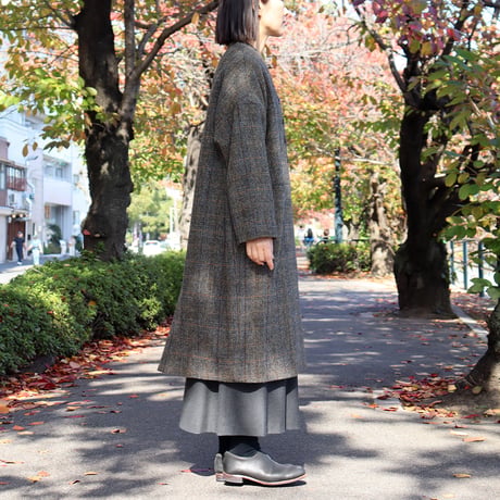 atelier naruse アトリエナルセ　ハリスツィードウールコクーンコート Harris Tweed wool cocoon coat