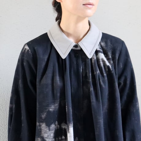 ASEEDONCLOUD アシードンクラウド　Fog forest denim Tea garden gown #black 【送料無料】