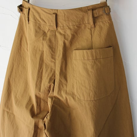 ASEEDONCLOUD アシードンクラウド　Sail cloth Jyunreika trouser #camel 【送料無料】