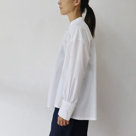 atelier naruse アトリエナルセ　コットン ~トーマスメイソン~ バンドカラーシャツ｜cotton ~THOMAS MASON~ band-collar shirt