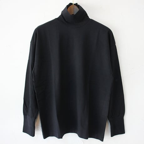 homspun ホームスパン　40/2天竺タートルプルオーバー　#ピンク、ブラック