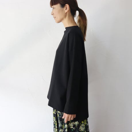 TRAVAIL MANUEL トラバイユマニュアル　度詰天竺スラッシュネックプルオーバー　#