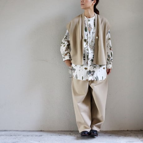 ARTE POVERA アルテポーヴェラ　ポンチ裏起毛フレンチカーデ　#ベージュ