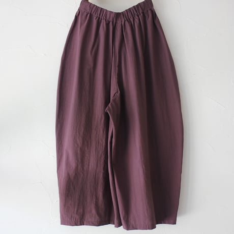 **ブラック再入荷** atelier naruse アトリエナルセ　cotton high twist poplin gaucho pants　コットンハイツイストポプリンガウチョパンツ