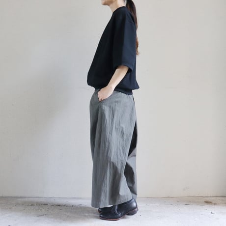 atelier naruse アトリエナルセ　コットンガウチョパンツ　cotton gaucho pants　#キャメル、チャコール　【送料無料】