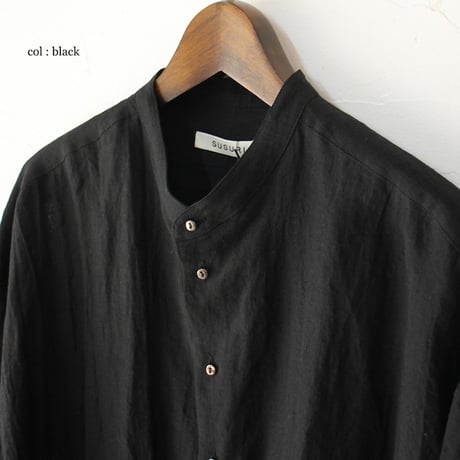 SUSURI ススリ　ハルシャツ　＃off white , black　【送料無料】