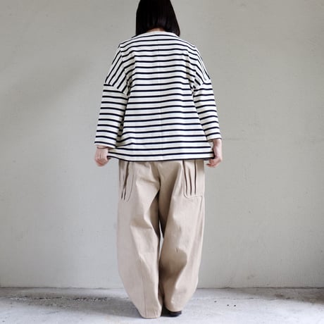 ASEEDONCLOUD アシードンクラウド　P.E DENIM trousers #sand beige　【送料無料】