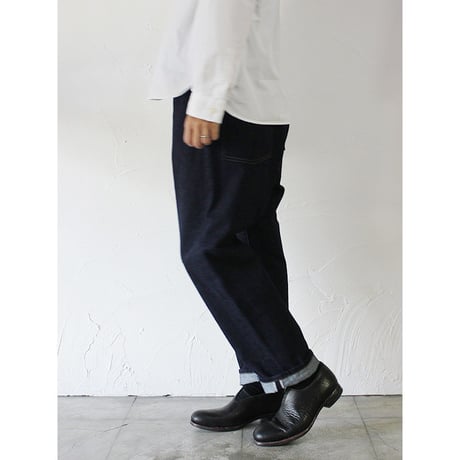 TRAVAIL MANUEL トラバイユマニュアル　セルビッチデニム5P パンツ　♯インディゴ、ホワイト、ライトグレー　【送料無料】