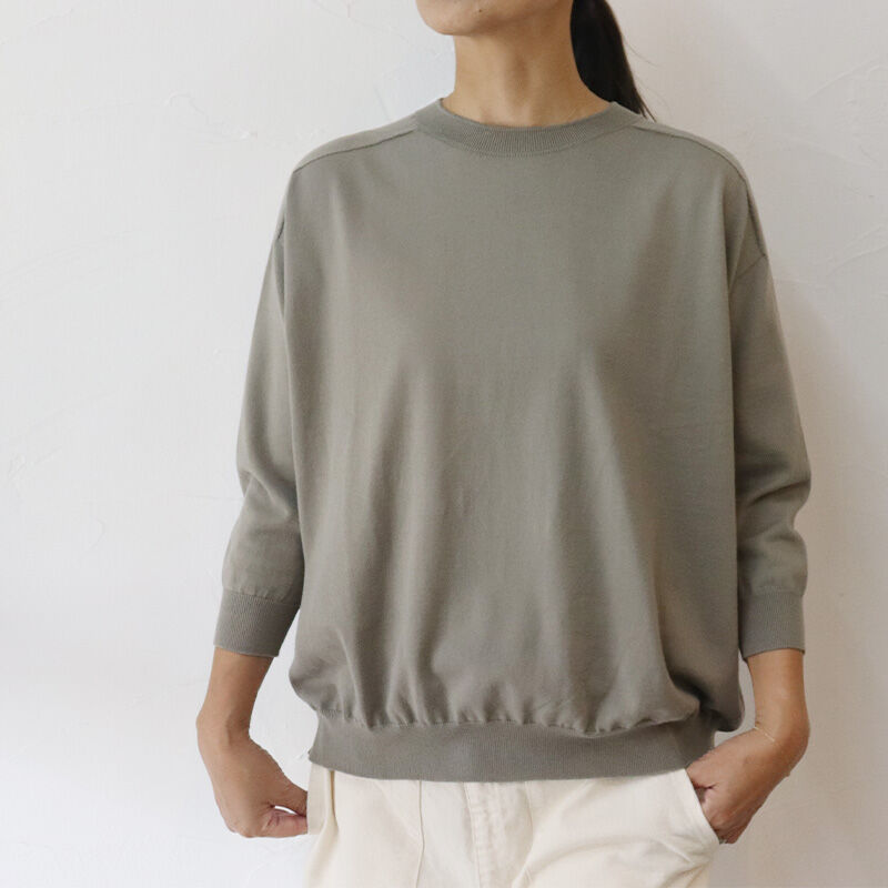 またまたまた再入荷** LinenYa リネンヤ as it is. コットンクルーネッ