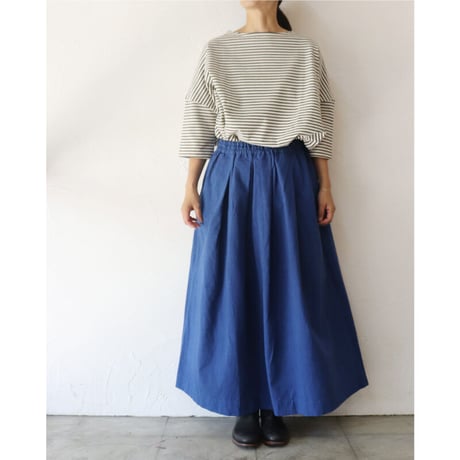 **またまた再入荷** Linenya リネンヤ　高密度コットンタックスカート