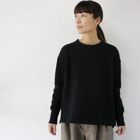 atelier naruse アトリエナルセ fleece cotton pullover 裏毛コットンプルオーバー　#ブラック