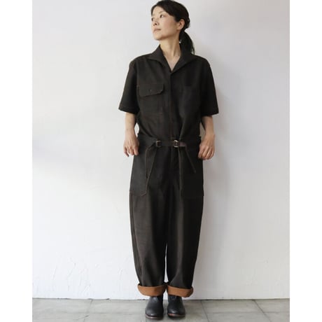 ASEEDONCLOUD アシードンクラウド　Immunity cloth Crafter jumpsuit　#dark brown 　【送料無料】