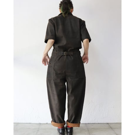 ASEEDONCLOUD アシードンクラウド　Immunity cloth Crafter jumpsuit　#dark brown 　【送料無料】