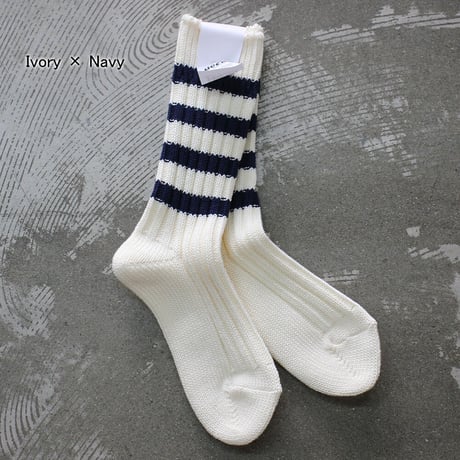 decka Quality Socks デカソックス　Stripes Heavyweight Socks