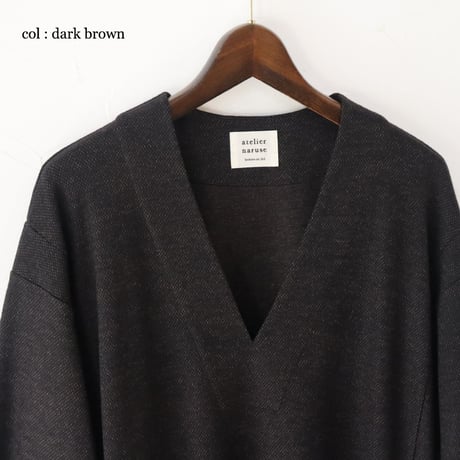 atelier naruse アトリエナルセ　wool jersey one-piece　ウールジャージーワンピース　【送料無料】