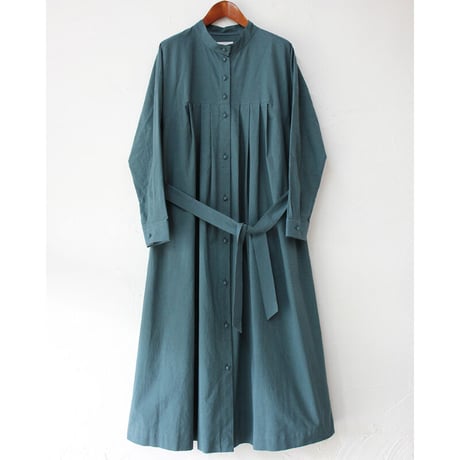 MAGALI マガリ　天日干しコットンタックワンピース　#モス、マスタード、グレープ