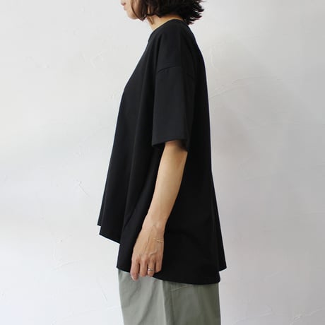 **再入荷** TRAVAIL MANUEL トラバイユマニュアル　ミディ天竺バックフレアTシャツ