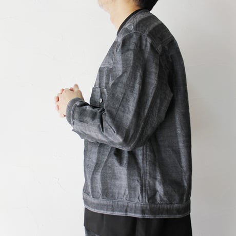 FUNSET OF ART ファンセットオブアート　シャドーデニムGブルゾン　#black