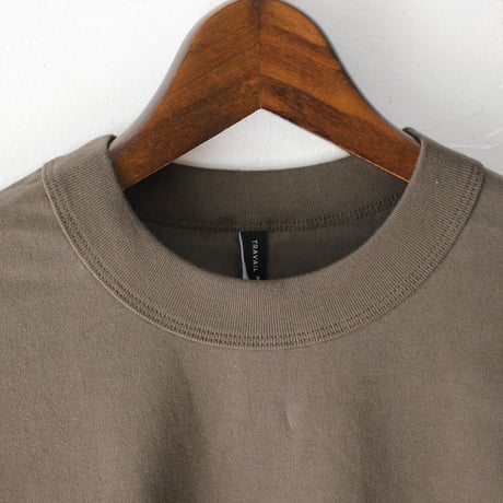 TRAVAIL MANUEL トラバイユマニュアル　クラシック天竺ノームTシャツ　#ホワイト、ブラック、マスタード、ネイビー、モカ、ピンク