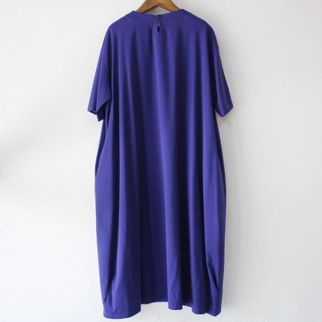 **再入荷** atelier naruse アトリエナルセ　コットンカットソーコクーンワンピース　#ネイビーブルー、ブラック　【送料無料】