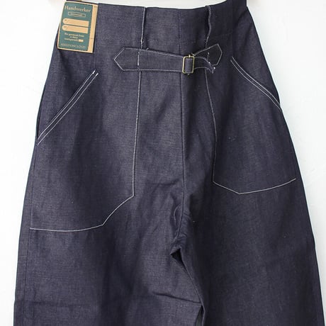 **再入荷**ASEEDONCLOUD HandWerker 綿麻デニムHWワイドトラウザー　♯インディゴ　【送料無料】