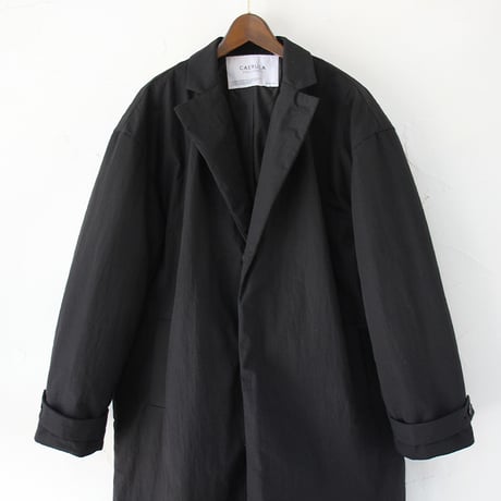 CAERULA PER LIGHTS カエルラ　C/Nウェザー中綿コート　#ブラック、ベージュ
