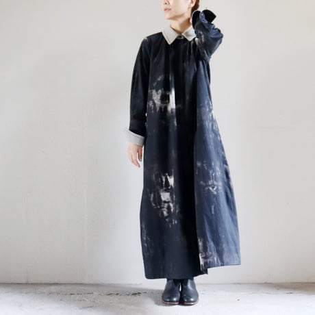 ASEEDONCLOUD アシードンクラウド　Fog forest denim Tea garden gown #black 【送料無料】