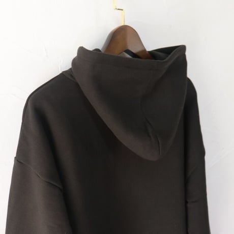 maomade マオメイド　スタンダード裏毛起毛ワイドパーカー　#ナチュラル、アッシュベージュ、マットブラック