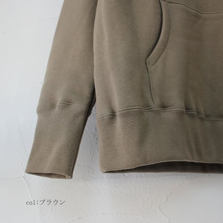 atelier naruse アトリエナルセ　 裏毛コットンスウェットパーカー｜freece cotton sweat-shirt hoodie
